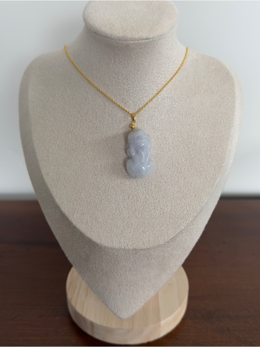 Certified Grade A Burma Jade Pixiu Pendant Necklace